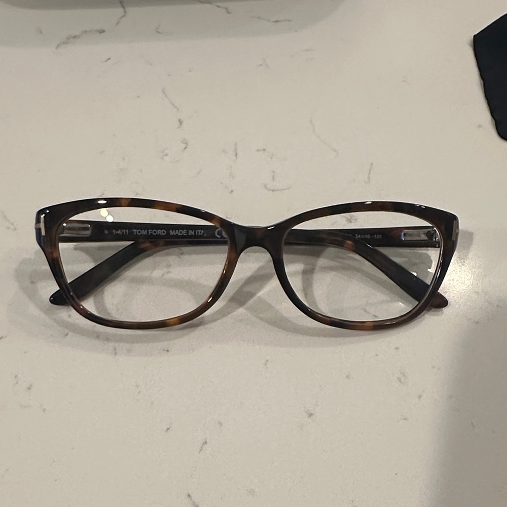 Tom Ford Women's Tortoiseshell Cat-Eye Glasses - Brown
